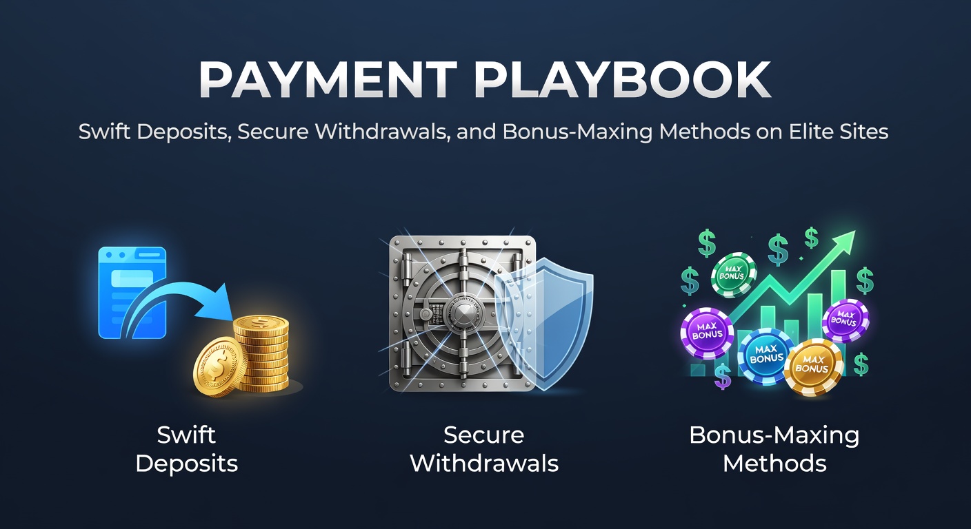 Digital wallet icons and swift transaction graphics illustrating quick deposits on online gambling sites