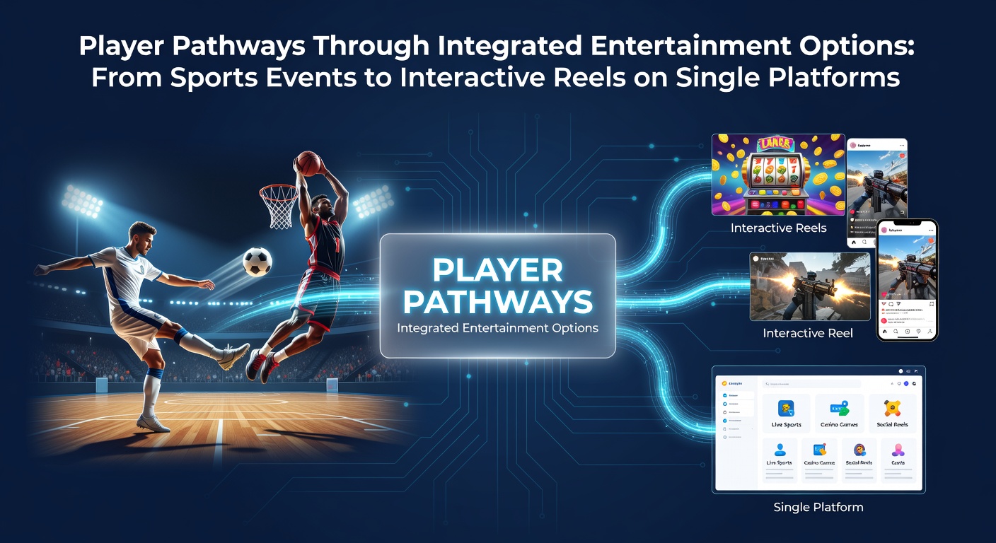 Integrated gaming interface showing sports events transitioning to interactive reels on a single platform dashboard