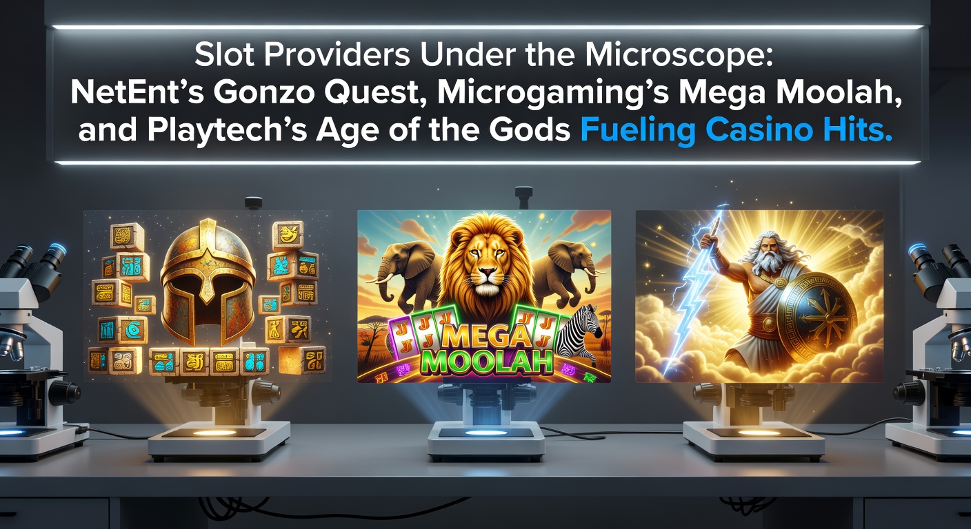 Vibrant slot game reels featuring Gonzo's Quest avalanche mechanics, Mega Moolah's safari jackpot wheel, and Age of the Gods Greek mythology symbols spinning in action