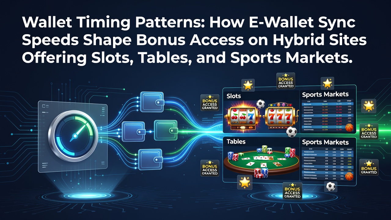 Digital wallet interface showing sync status on a hybrid gaming platform dashboard
